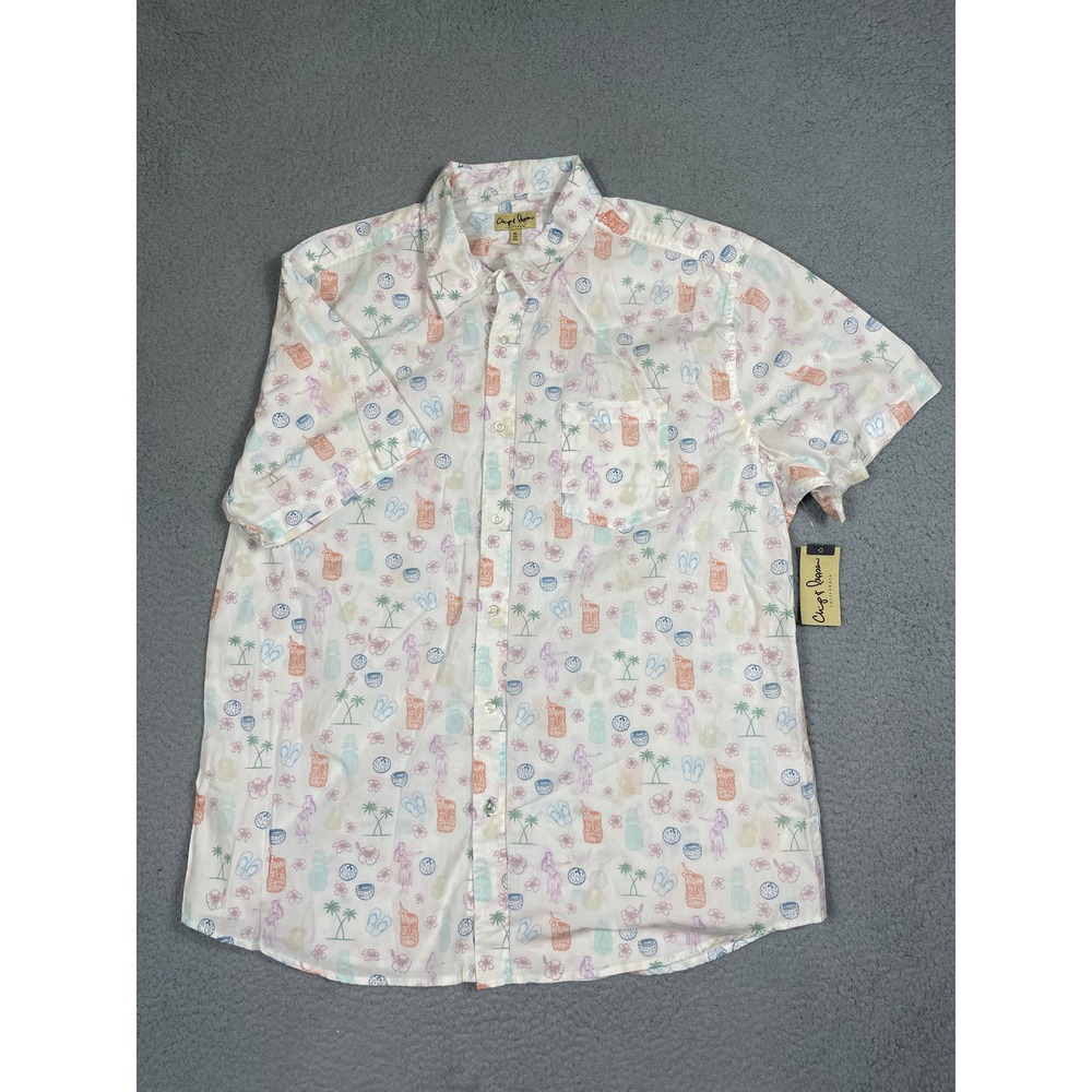 Chip & Pepper Mens Size XL Hawaiian Short Sleeve Button Down Shirt NWT